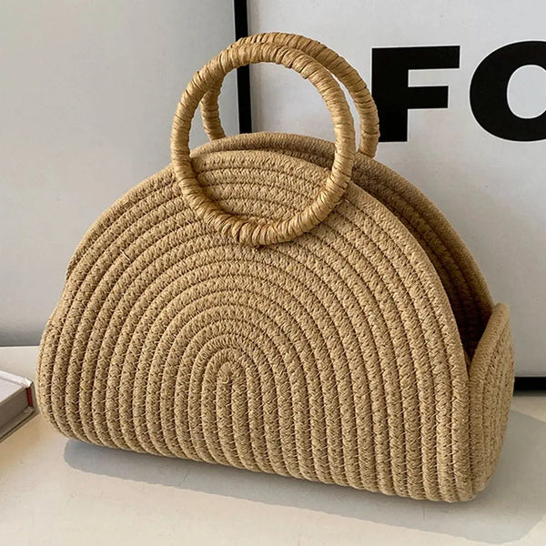 Handwoven Clutch - Lightweight & Stylish - Beach Purse
