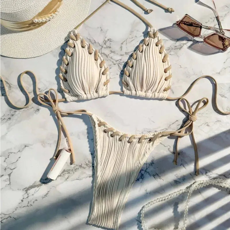 Sexikinis Swim Two-Piece Swimsuit Women's Beachwear Set + Stylish & Premium