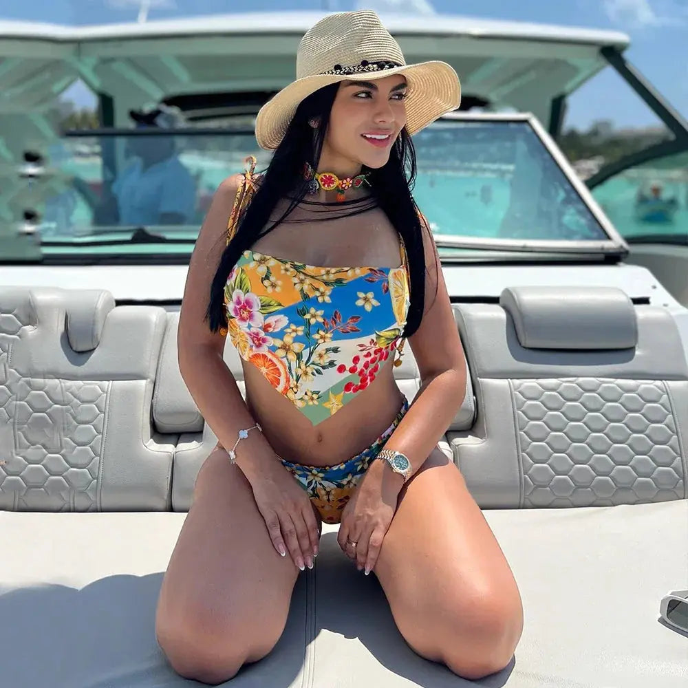 Sexikinis Swim Gemma Two-Piece Women's Swimsuit Beachwear Set - Flattering Fit, Premium Quality