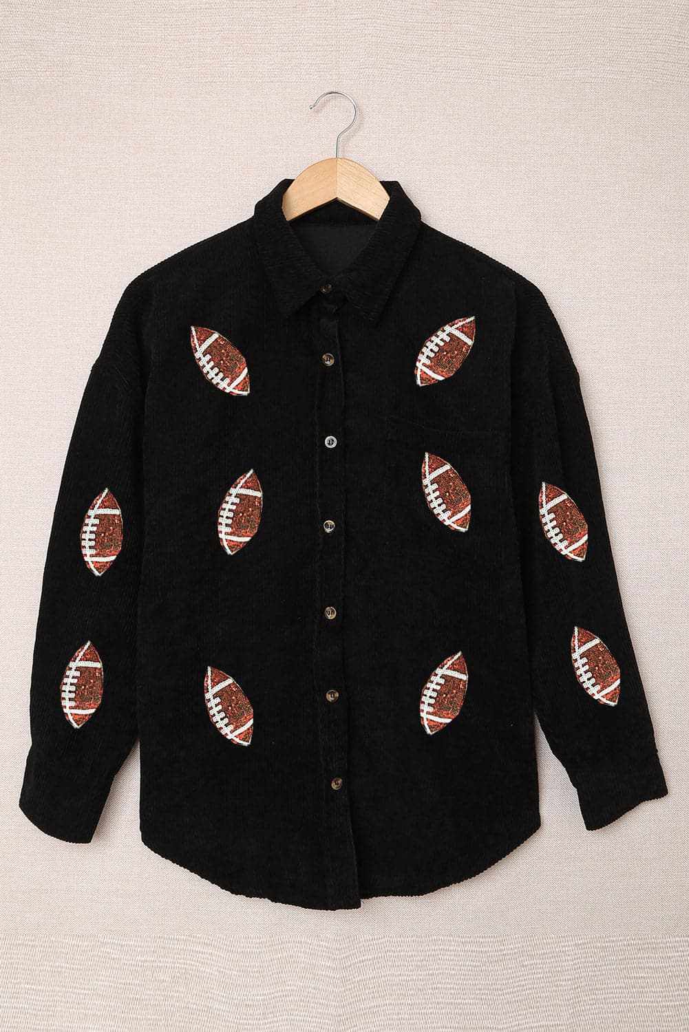 Jacket - Sequin Football - Long Sleeve