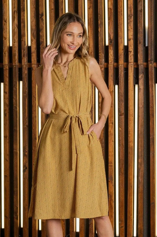 Trendsi Sew In Love Full Size Printed Sleeveless Dress wit