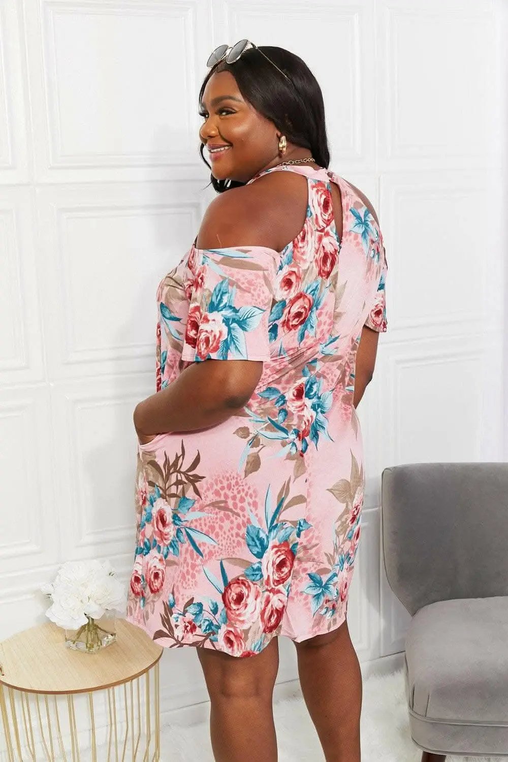 Trendsi Sew In Love cold-shoulder dress