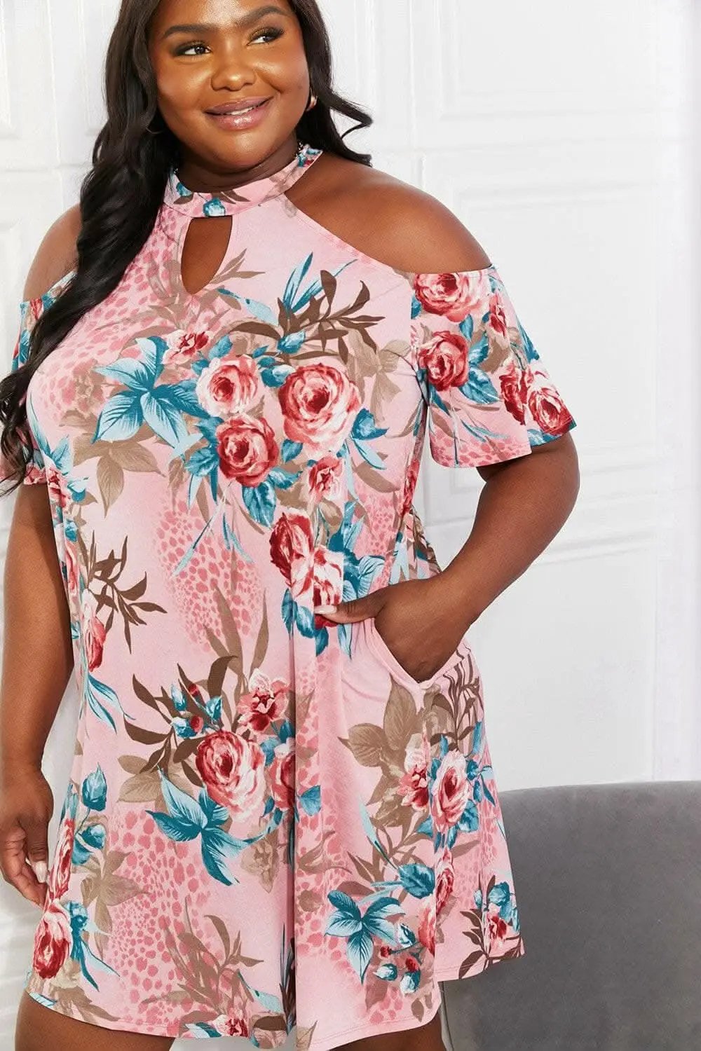 Trendsi Sew In Love cold-shoulder dress