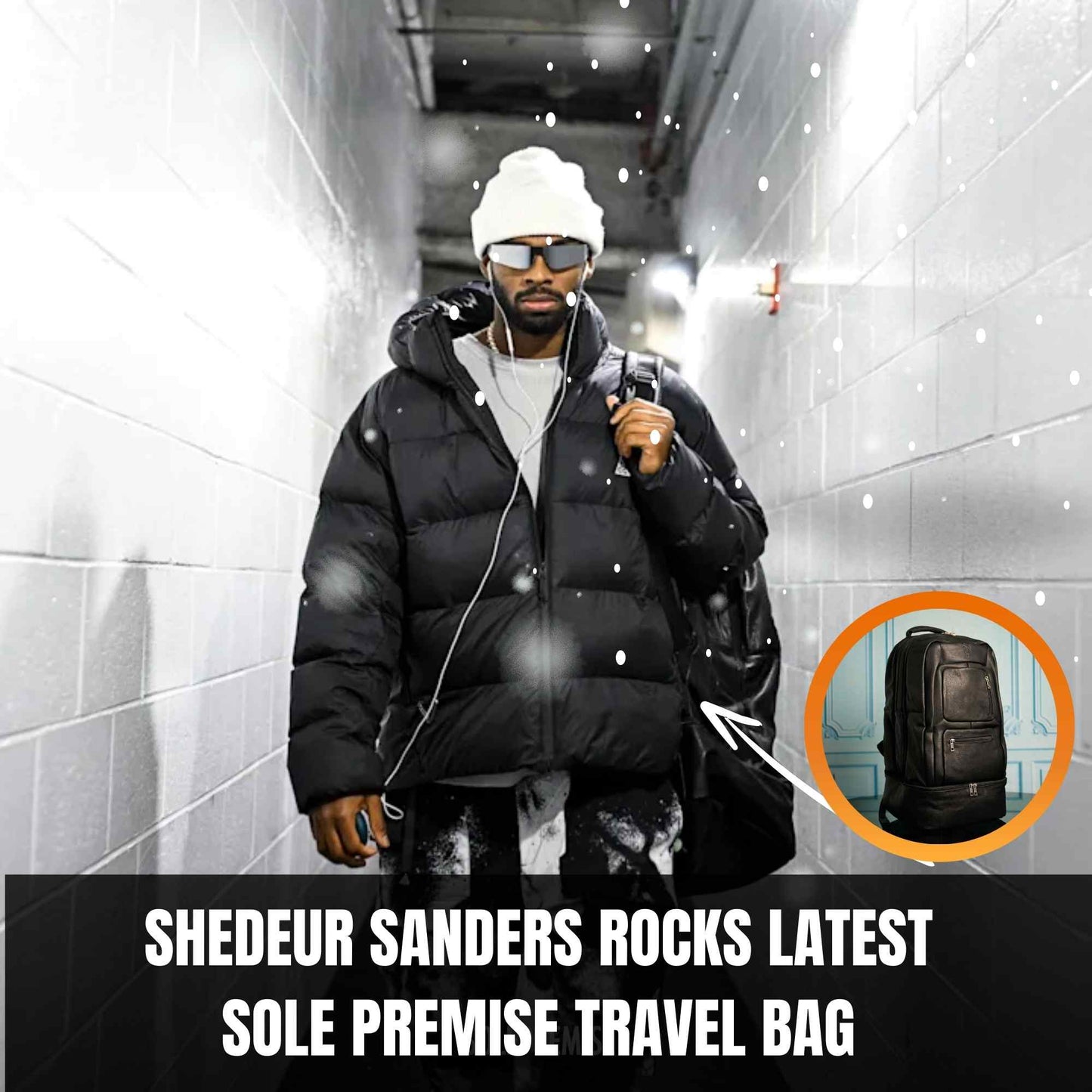 Black Leather Patented Carry On Backpack (Only 300 Made)