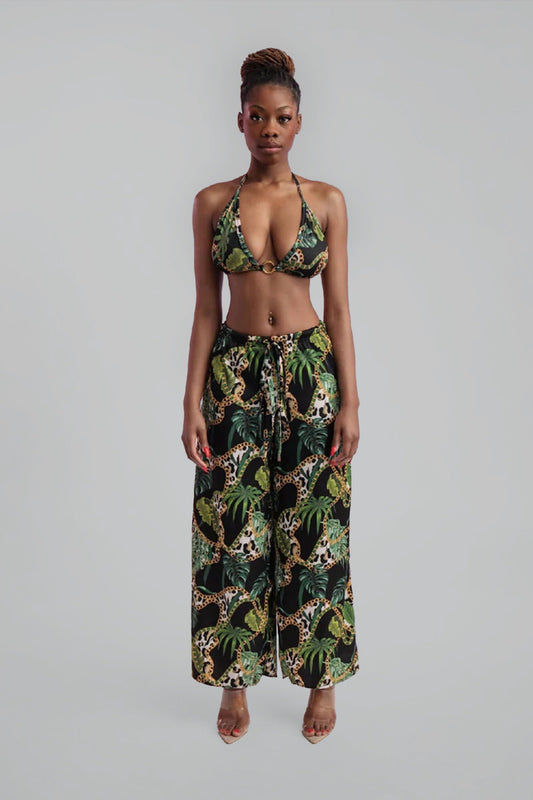 Sheena Satin Cover Up Pants