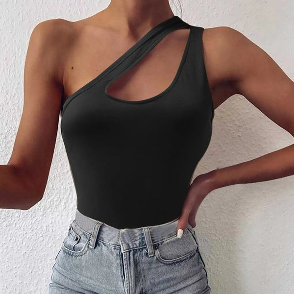 Sheer Asymmetrical Cami Top - Modern Style
