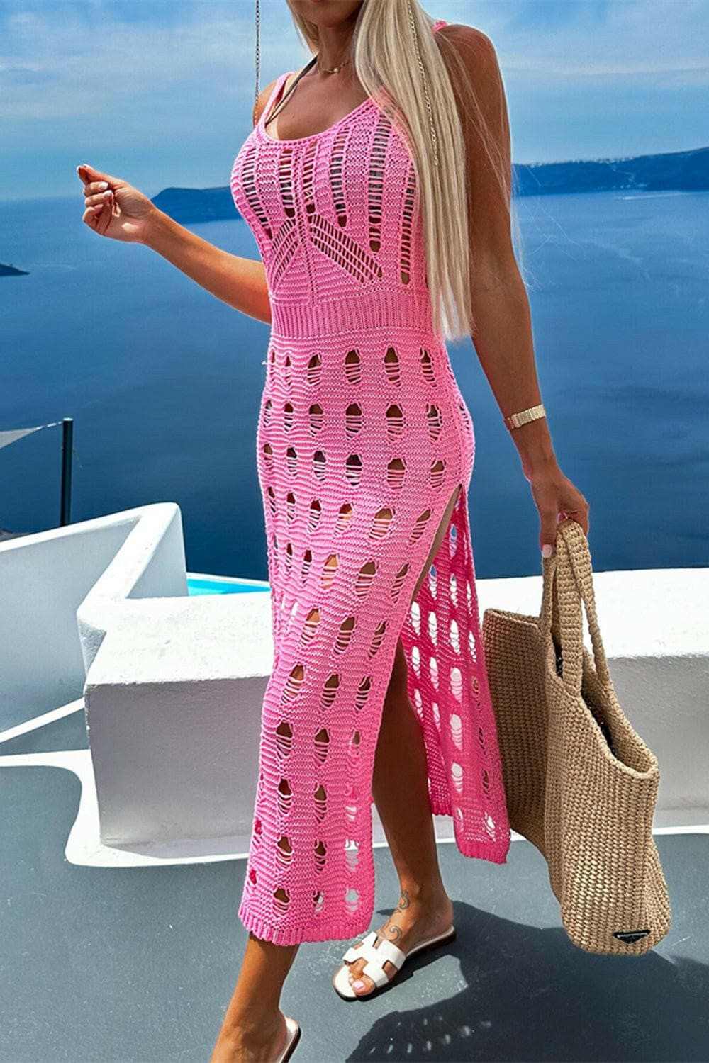 Trendsi just arrived - Sheer sleeveless tunic cover-up