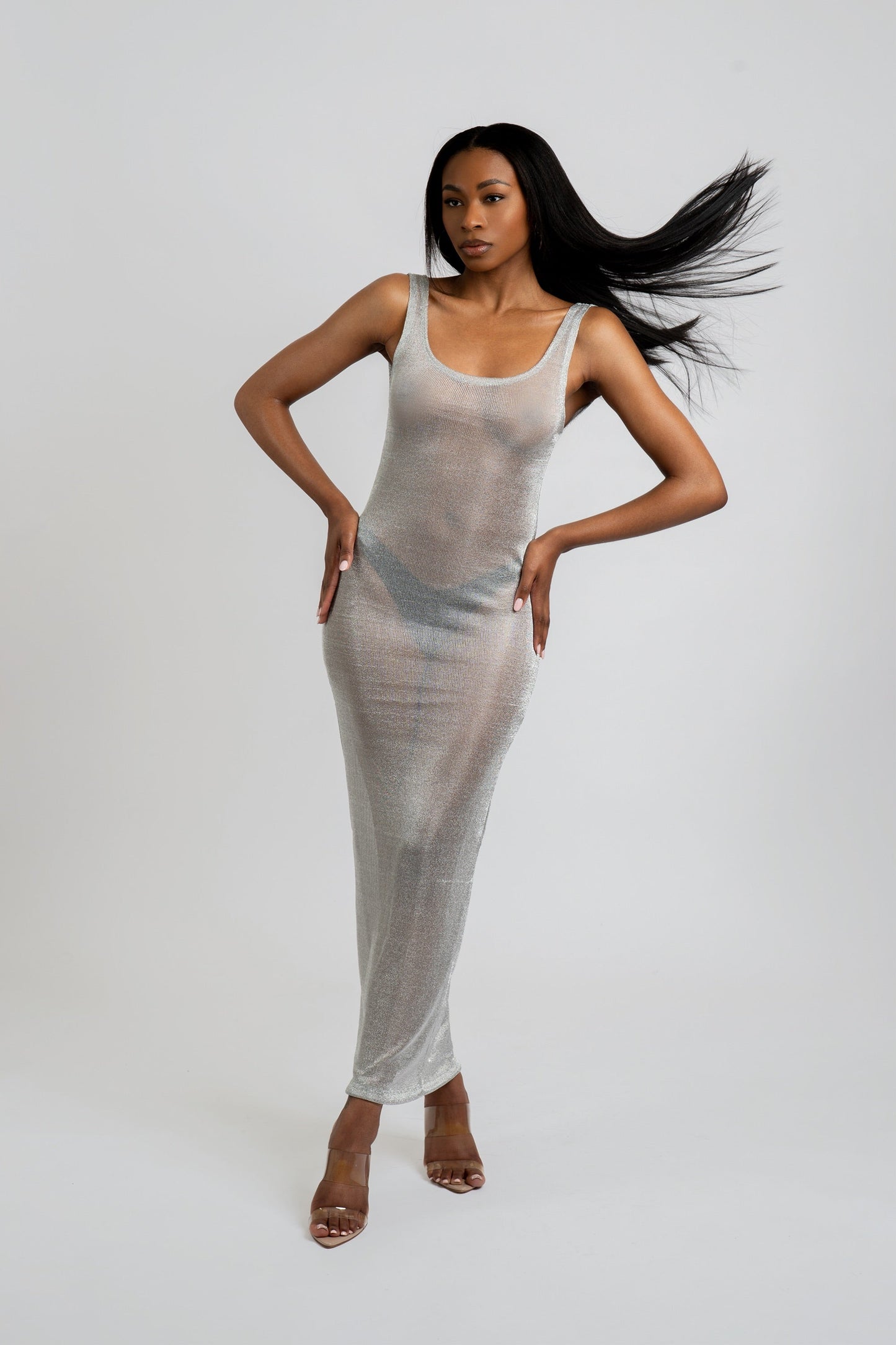 Joan of Arc Mesh Cover Up Dress