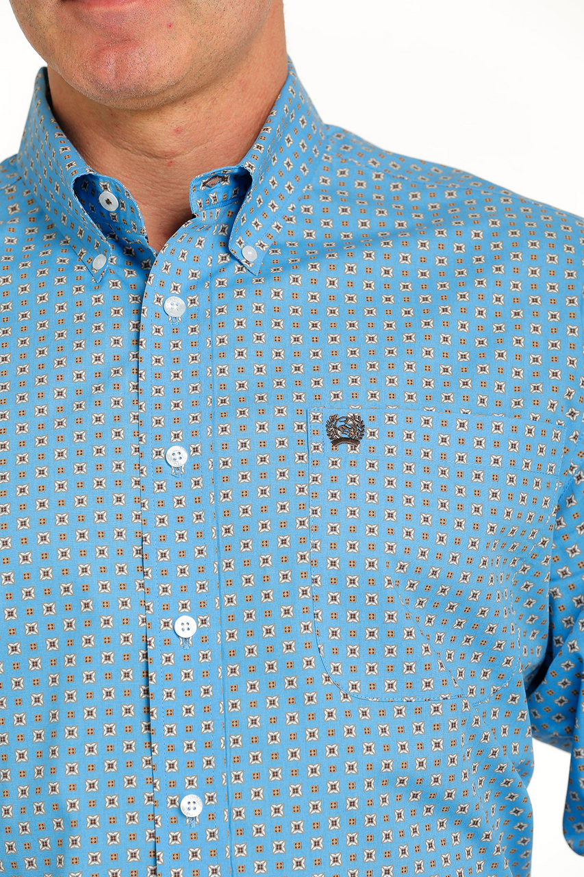 Blue Geometric Print | Cinch Mens
