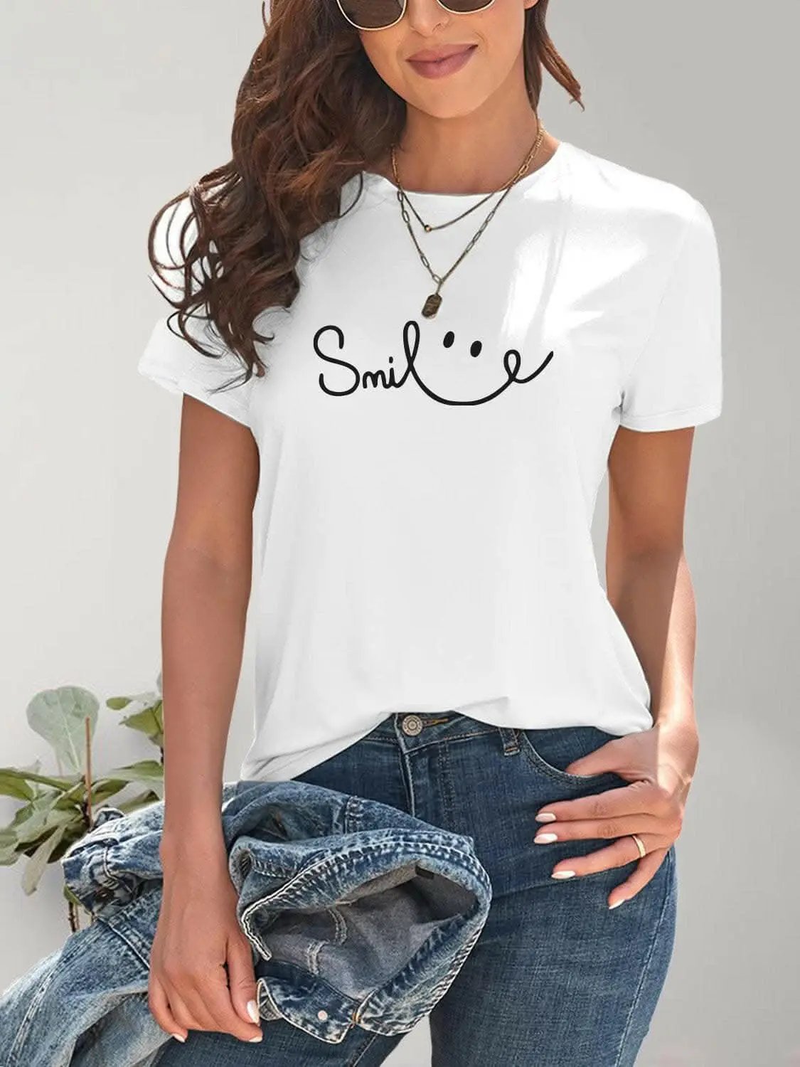 Trendsi just arrived - Smile short sleeve tee - comfy fit