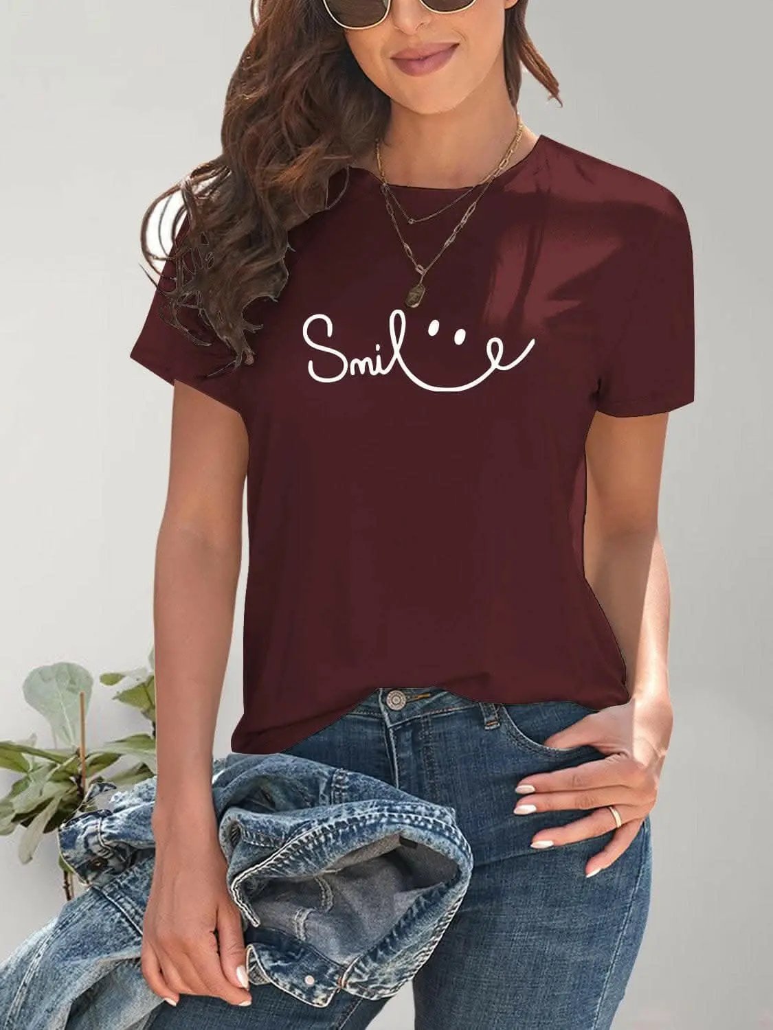 Trendsi just arrived - Smile short sleeve tee - comfy fit