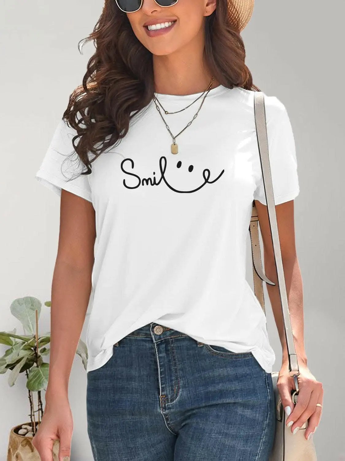 Trendsi just arrived - Smile short sleeve tee - comfy fit