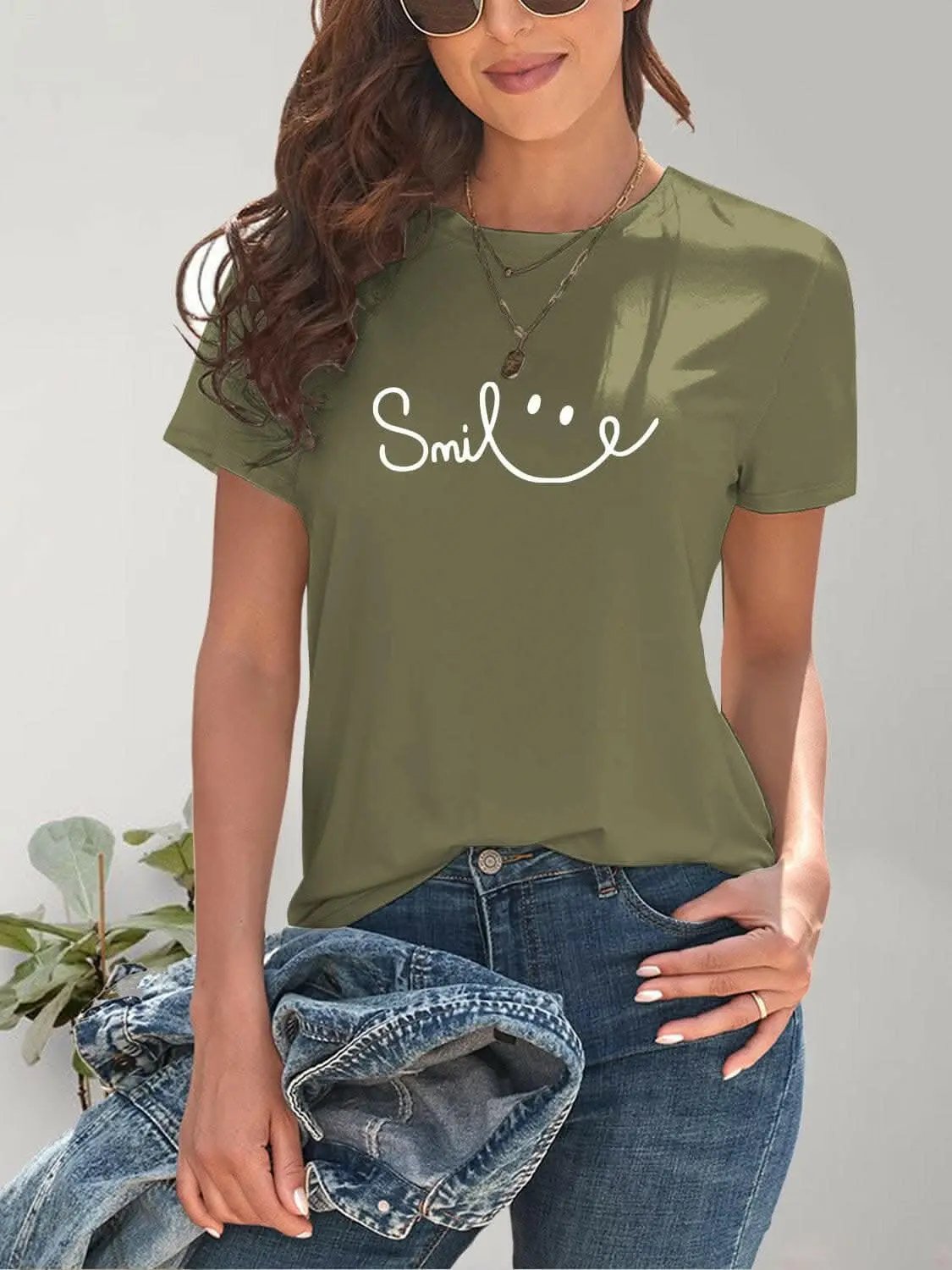 Trendsi just arrived - Smile short sleeve tee - comfy fit