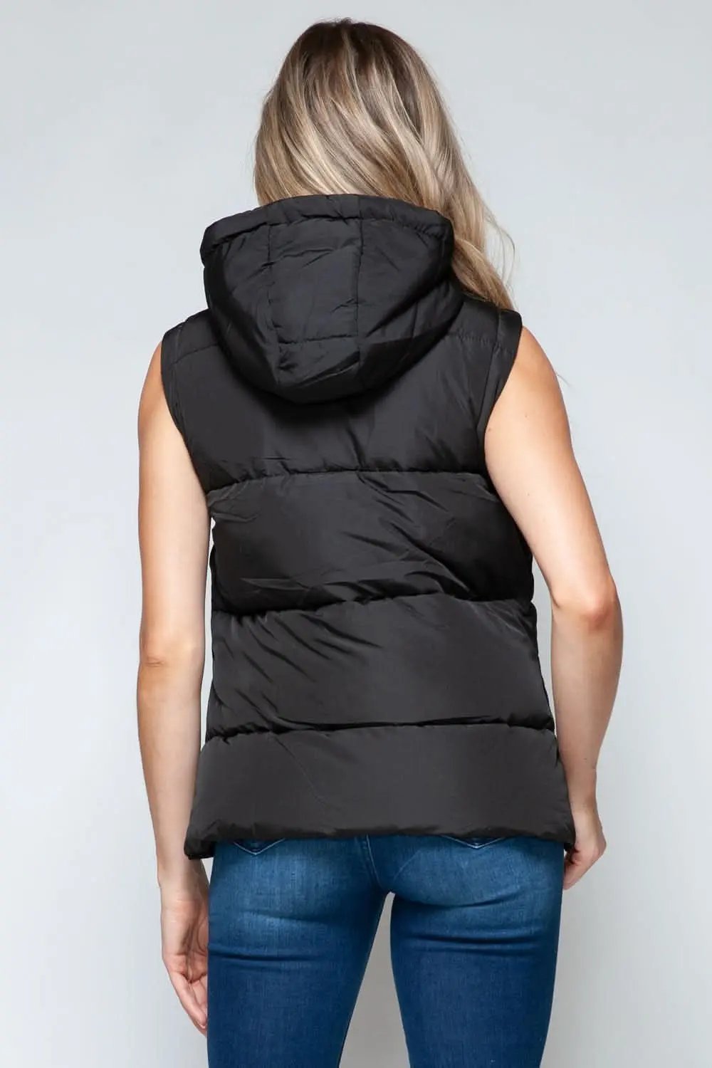 Women's Hooded Vest - Lightweight Zip-Up - Chic Layering