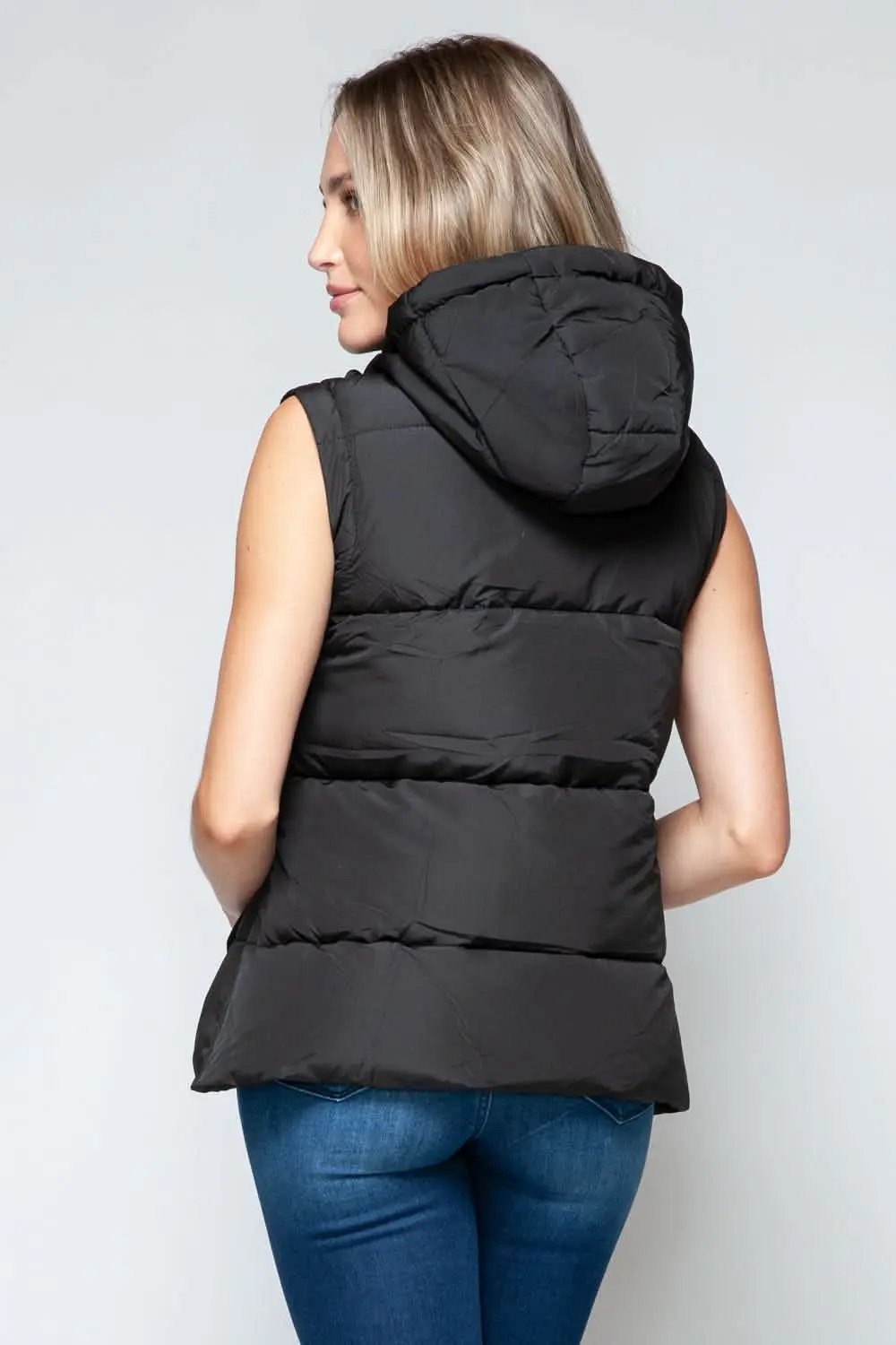 Women's Hooded Vest - Lightweight Zip-Up - Chic Layering