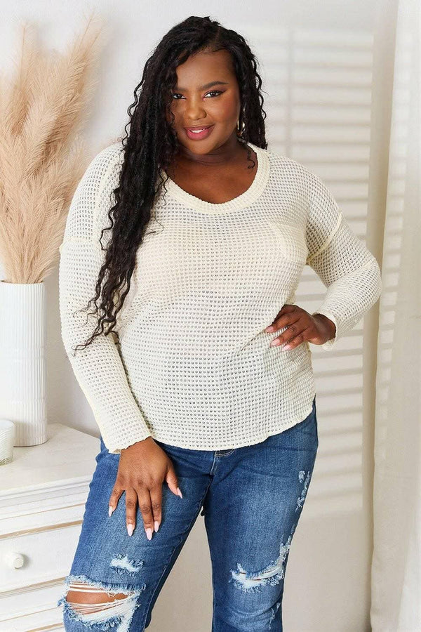 Blouse - Scoop Neck - Sophisticated Style
