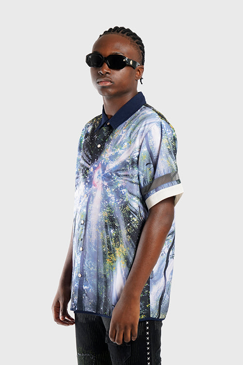 Lost in Paradise Short-sleeve Button-up Shirt