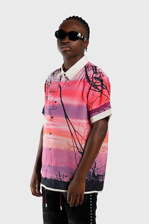 Lost in Paradise Short-sleeve Button-up Shirt