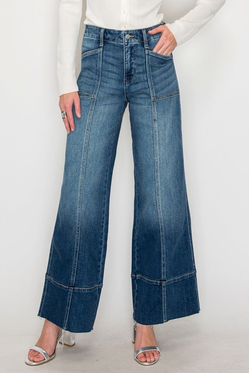 Aurora Eco Friendly Fabric Tummy Control Slim Palazzo Jeans
