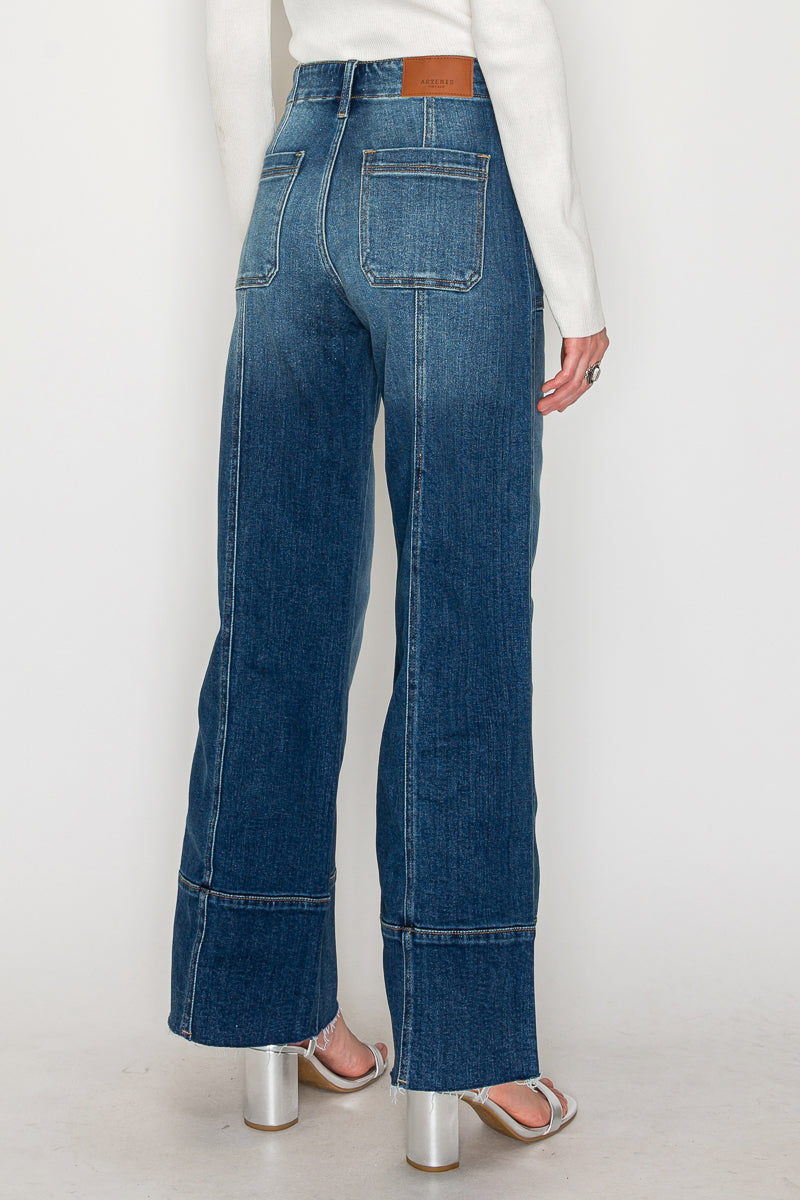 Aurora Eco Friendly Fabric Tummy Control Slim Palazzo Jeans