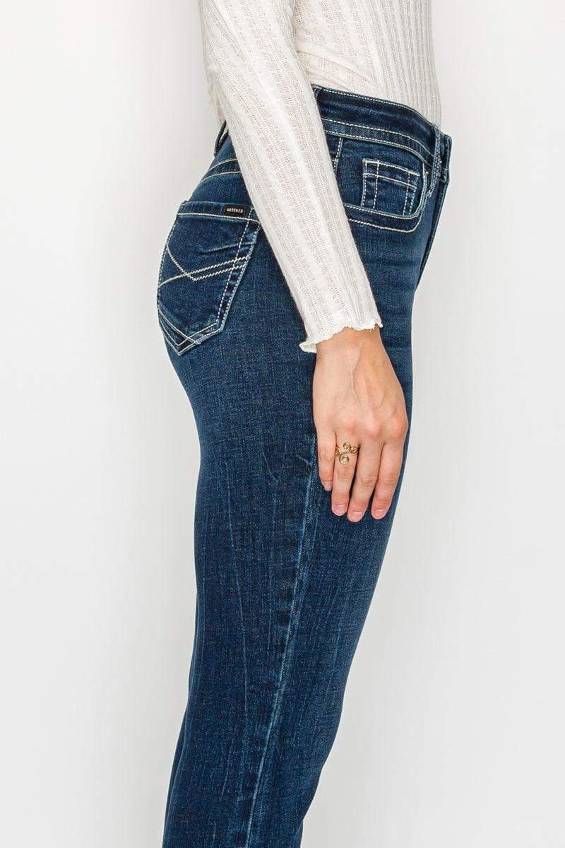 Stevie TUMMY CONTROL HIGH RISE SLIM FLARE JEANS  *Signature*