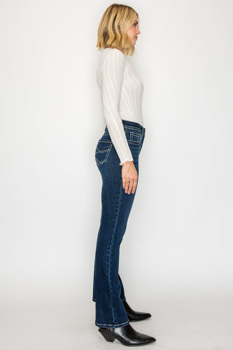 Stevie TUMMY CONTROL HIGH RISE SLIM FLARE JEANS  *Signature*
