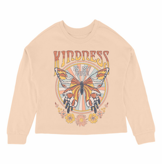 Tiny Whales - Kind Vibes Oversized L/S Tee
