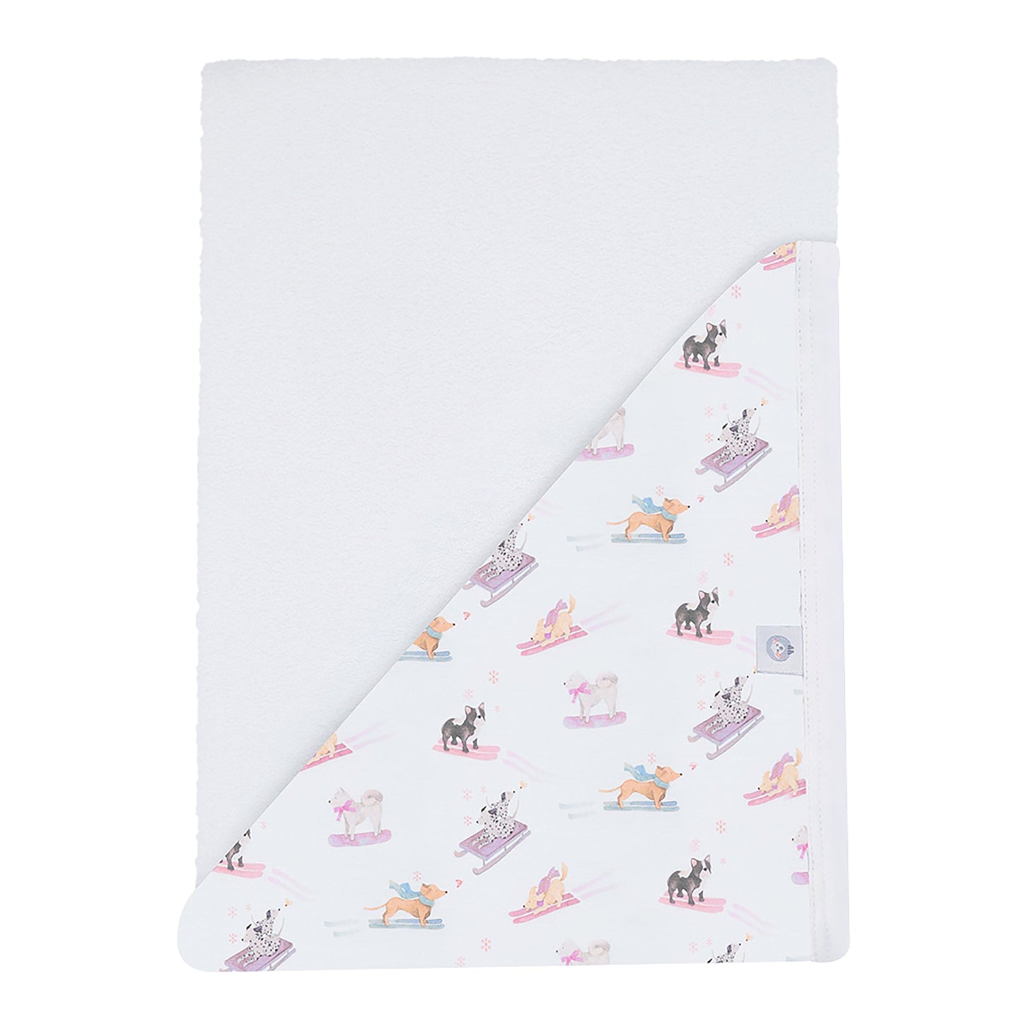 Ski Pups Girl Pima Hooded Towel