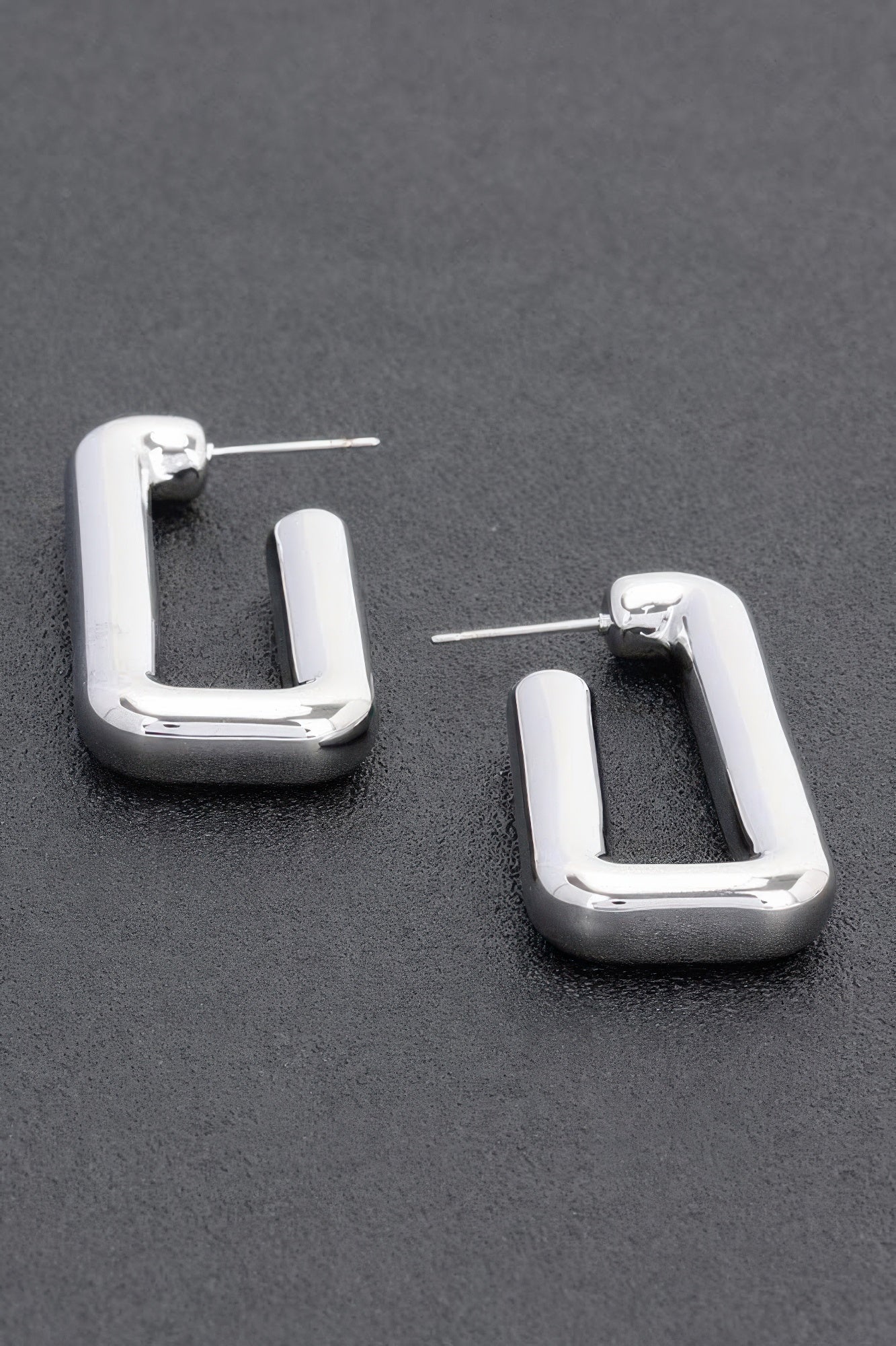 TRIBECA Square Chic Gold Dipped Hoop Earrings: NYFW BYMANYC ® New York.
