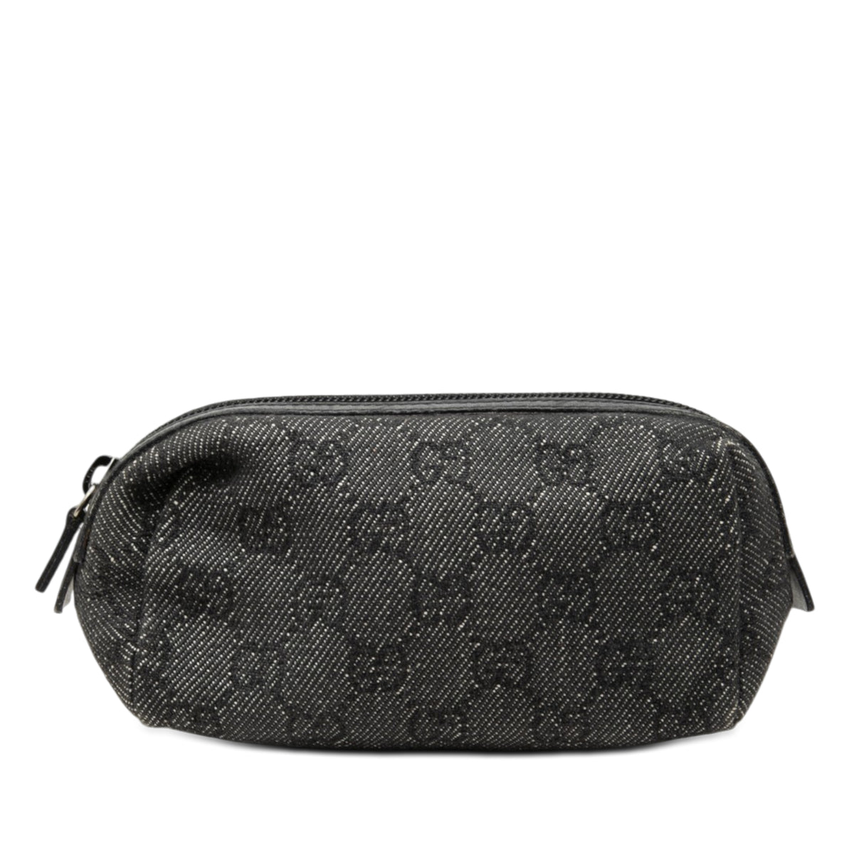 Cosmetic Pouch GG Denim Grey (Pre-Owned)