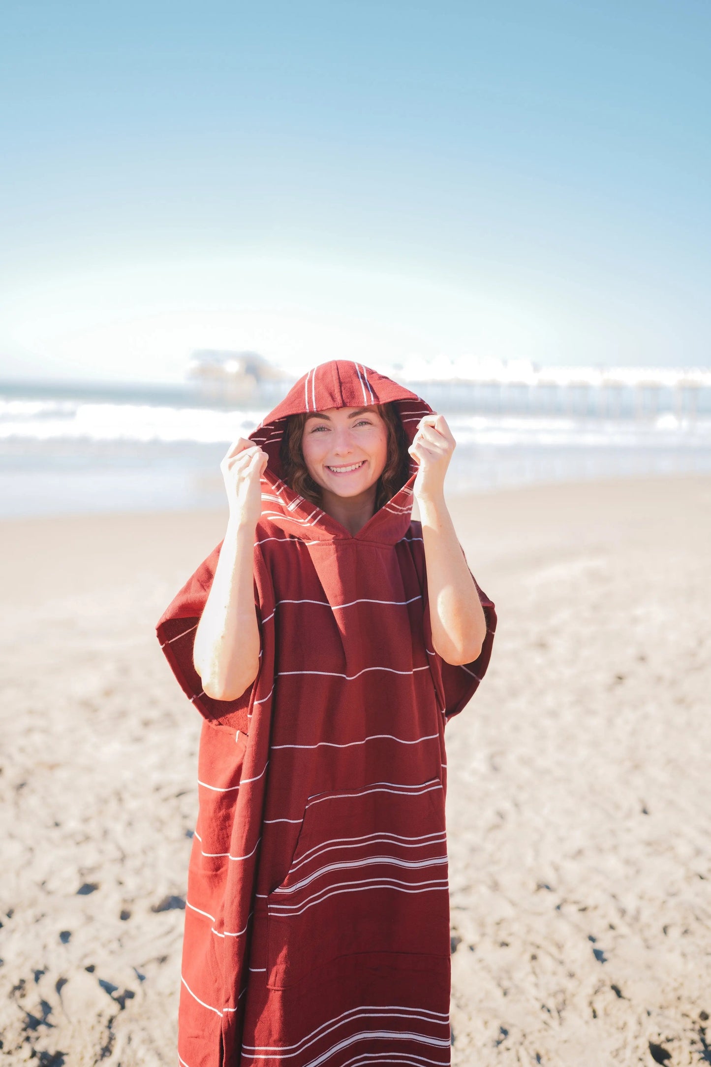 Surf Poncho - Terry Turkish Towel - Del Mar Beach