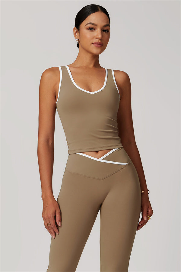 The Stamina Tank Top Flared Leggings 2-Piece Set