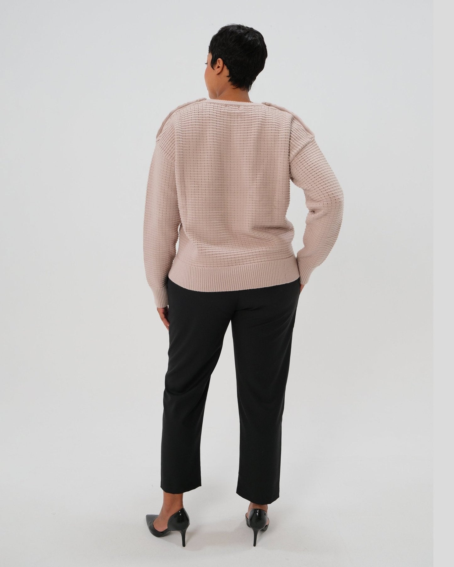 Elizabeth Under Belly Maternity Pants in All-Season Wool