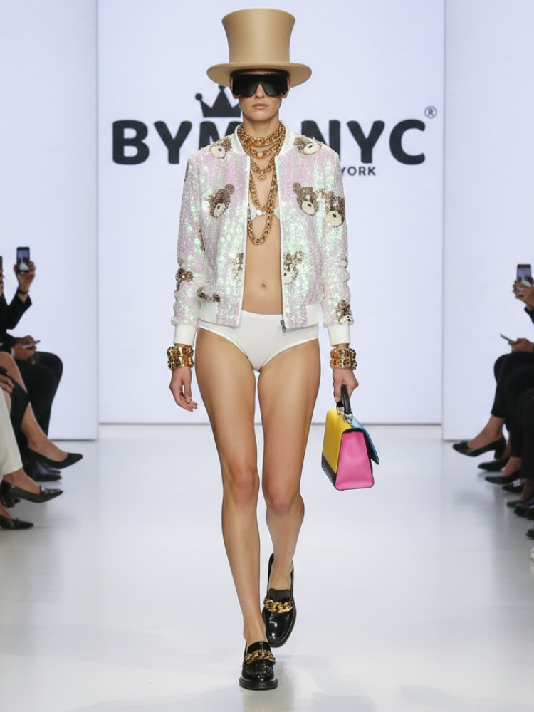 Teddy Pop-Art Sequin Bomber • CARNEGIE New Collection BYMANYC ® New York