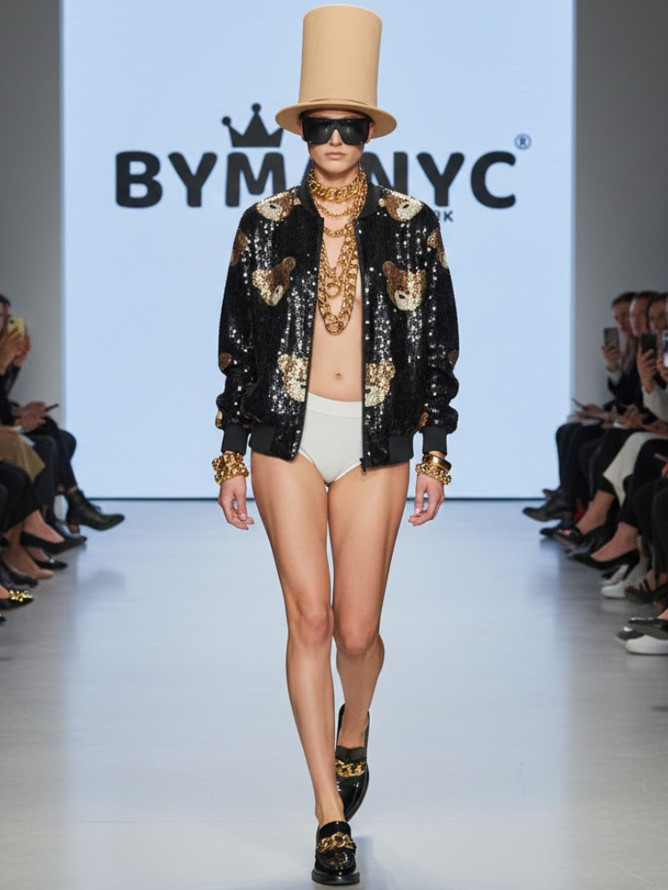 Teddy Pop-Art Sequin Bomber • CARNEGIE New Collection BYMANYC ® New York