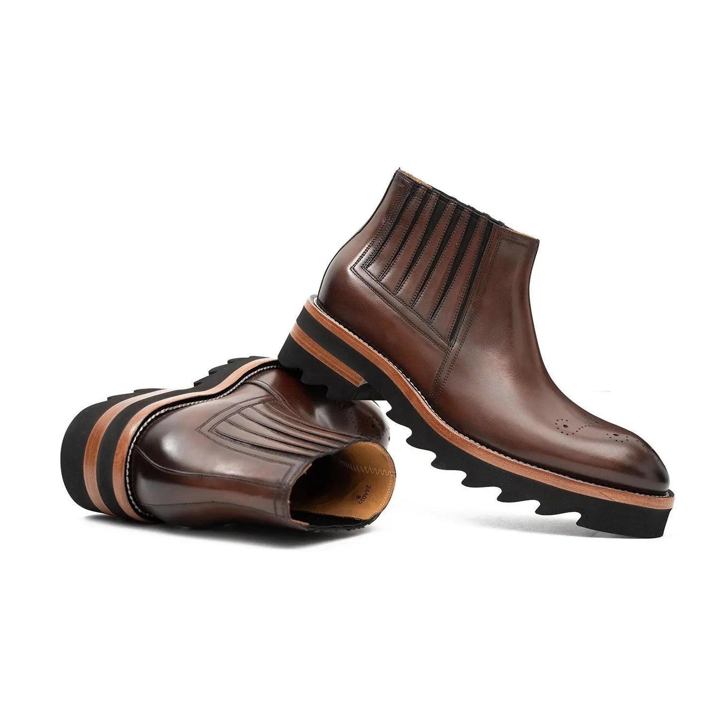 Thick - soled Chelsea Boots Brown