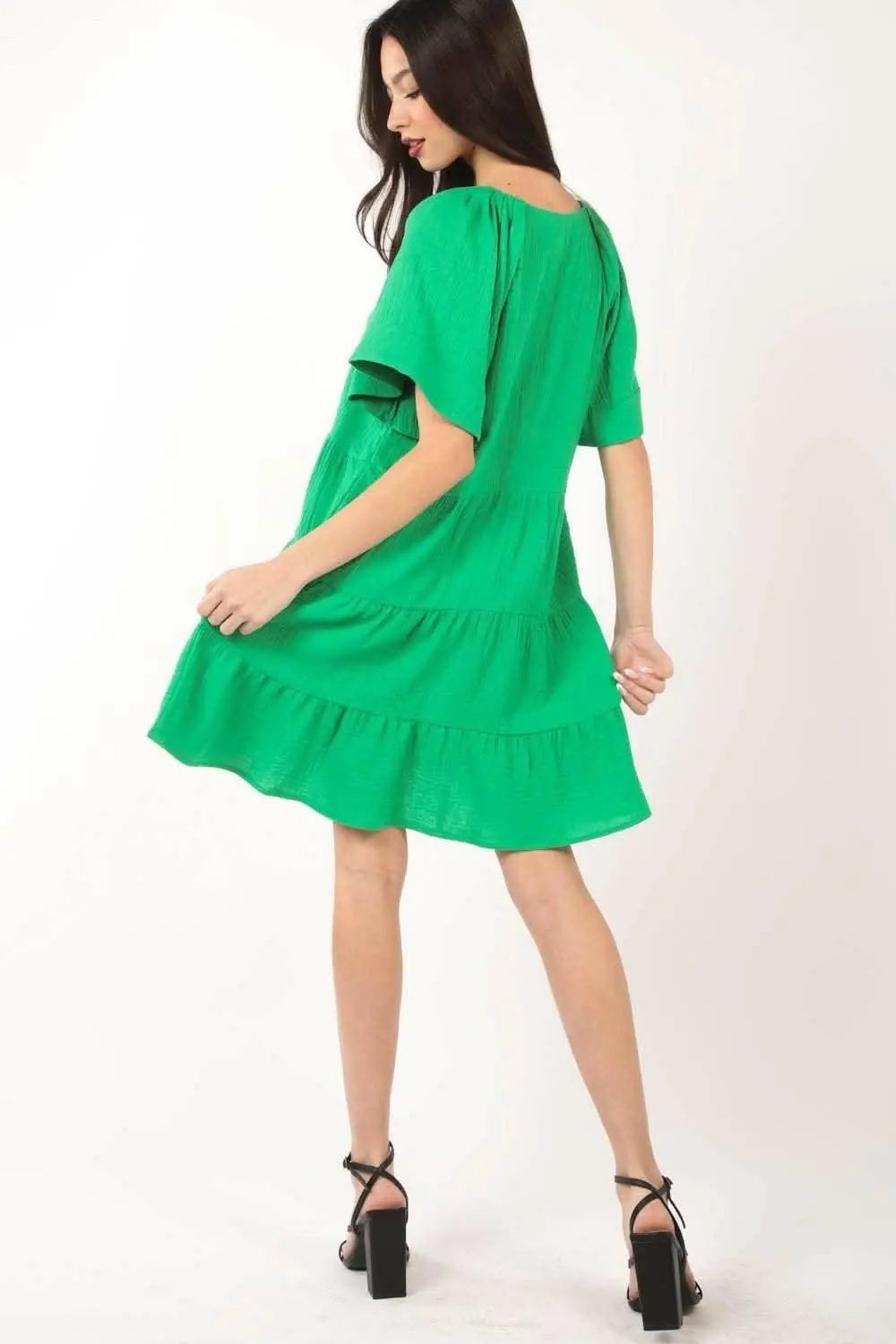 Ruffled Tiered Dress - Alluring Elegance