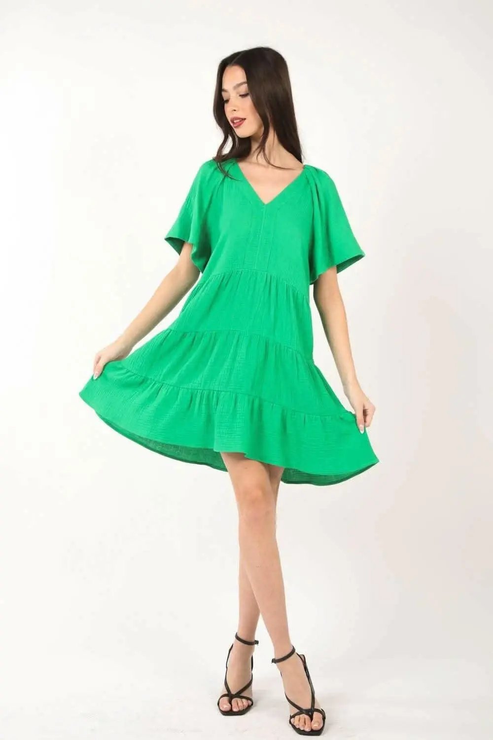 Ruffled Tiered Dress - Alluring Elegance