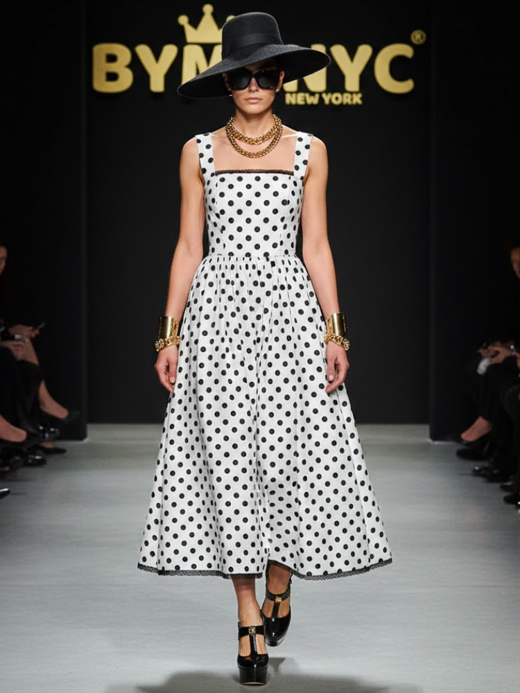 Timeless Polka Midi • DOTS & LACE New Collection BYMANYC ® New York