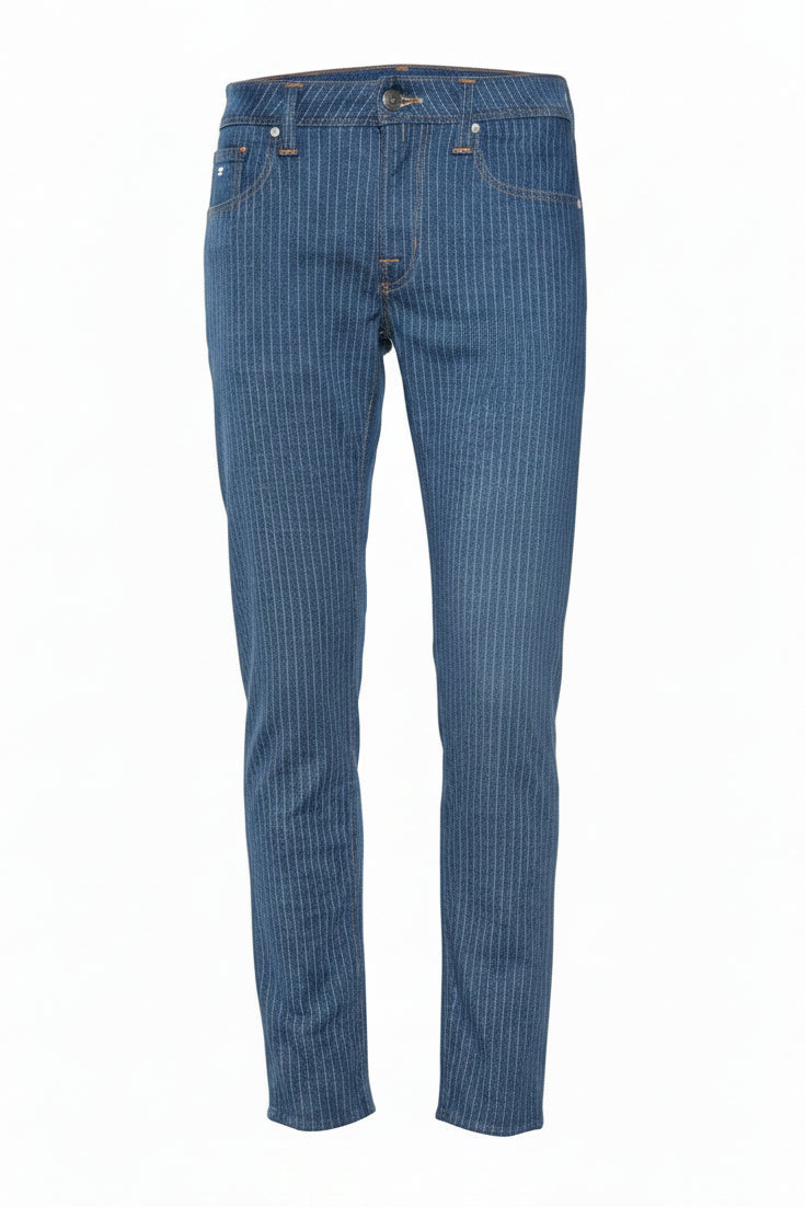 Tramarossa Pinstripe Cotton Super Stretch Pants