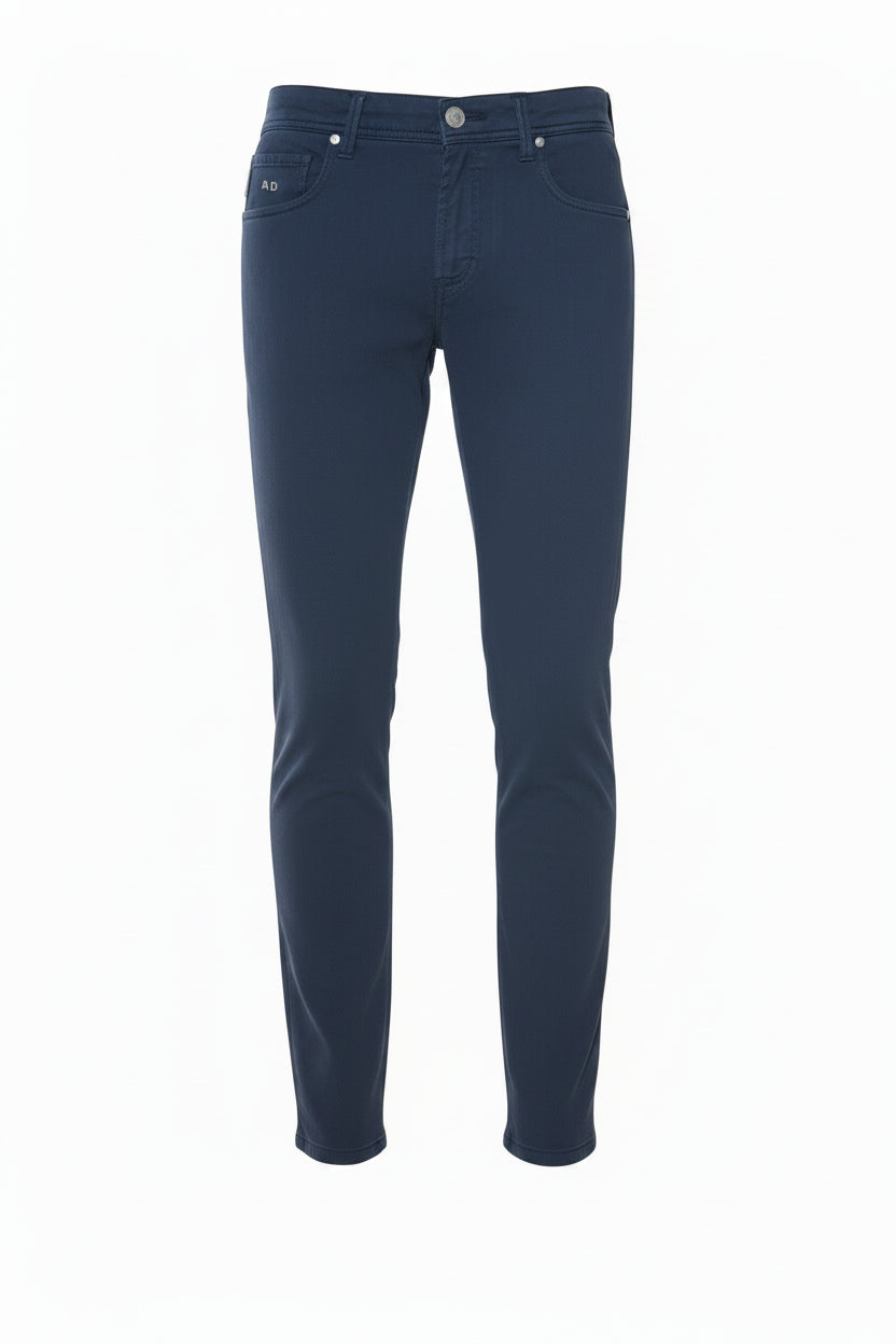 Tramarossa Michelangelo Zip Solid Cotton-Modal Trousers