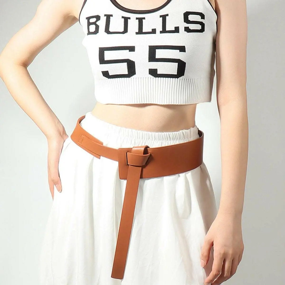 Trendsi Shoes - Trendy adjustable knot pu belt