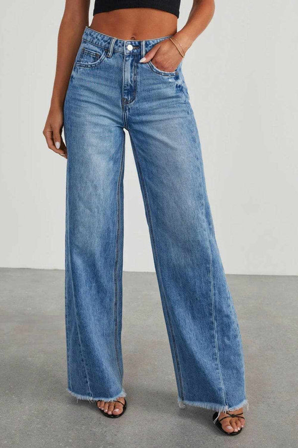Trendsi Trendy wide leg jeans with pockets