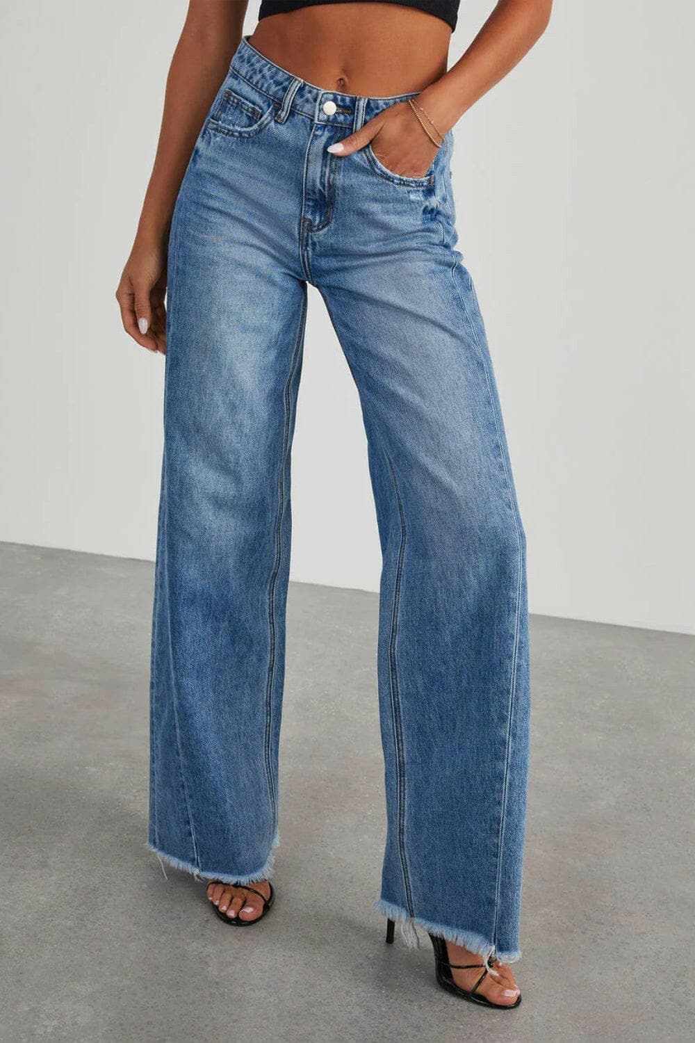 Trendsi Trendy wide leg jeans with pockets