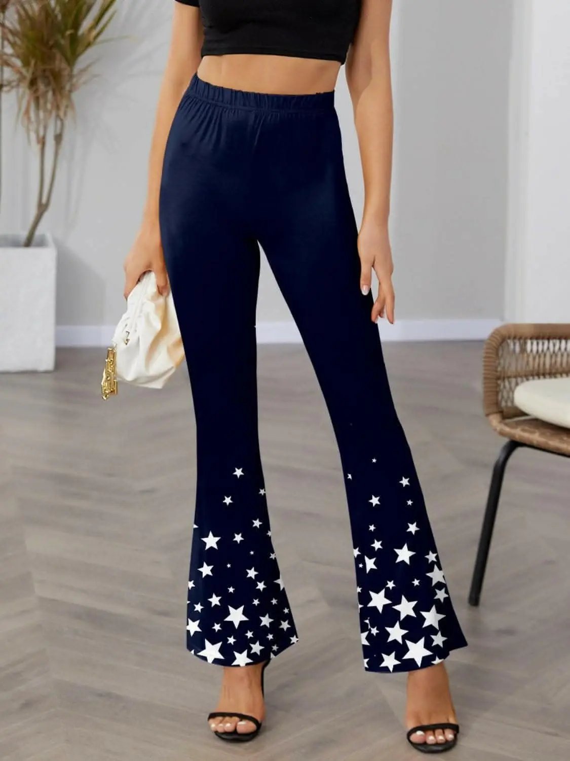 Trendsi just arrived - Twinkle flared elastic pants