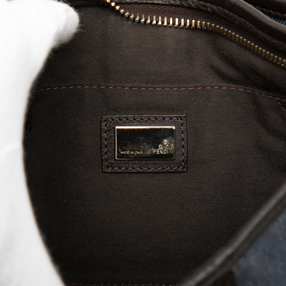Fendi Crossbody Pochette Denim Blue, view 6