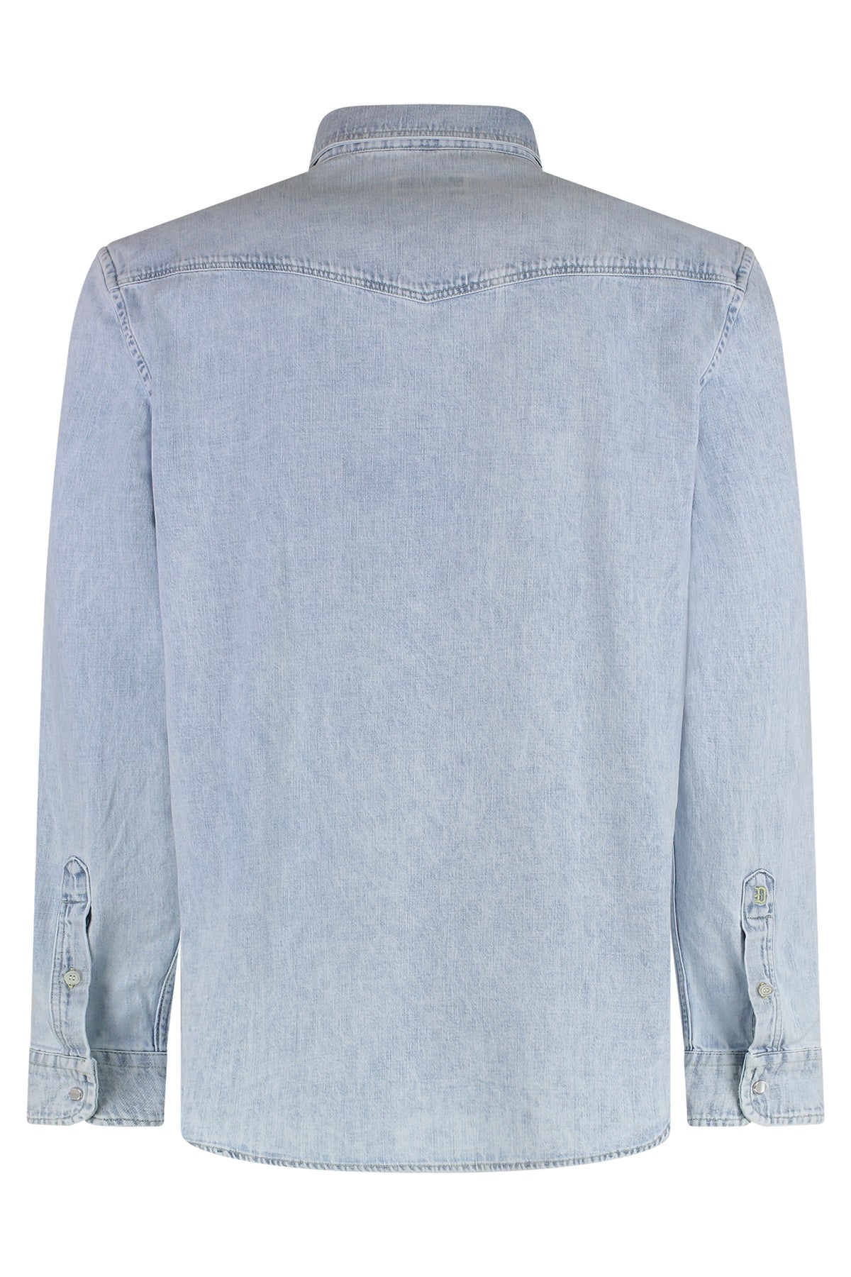 Western Denim Shirt in Light Blue