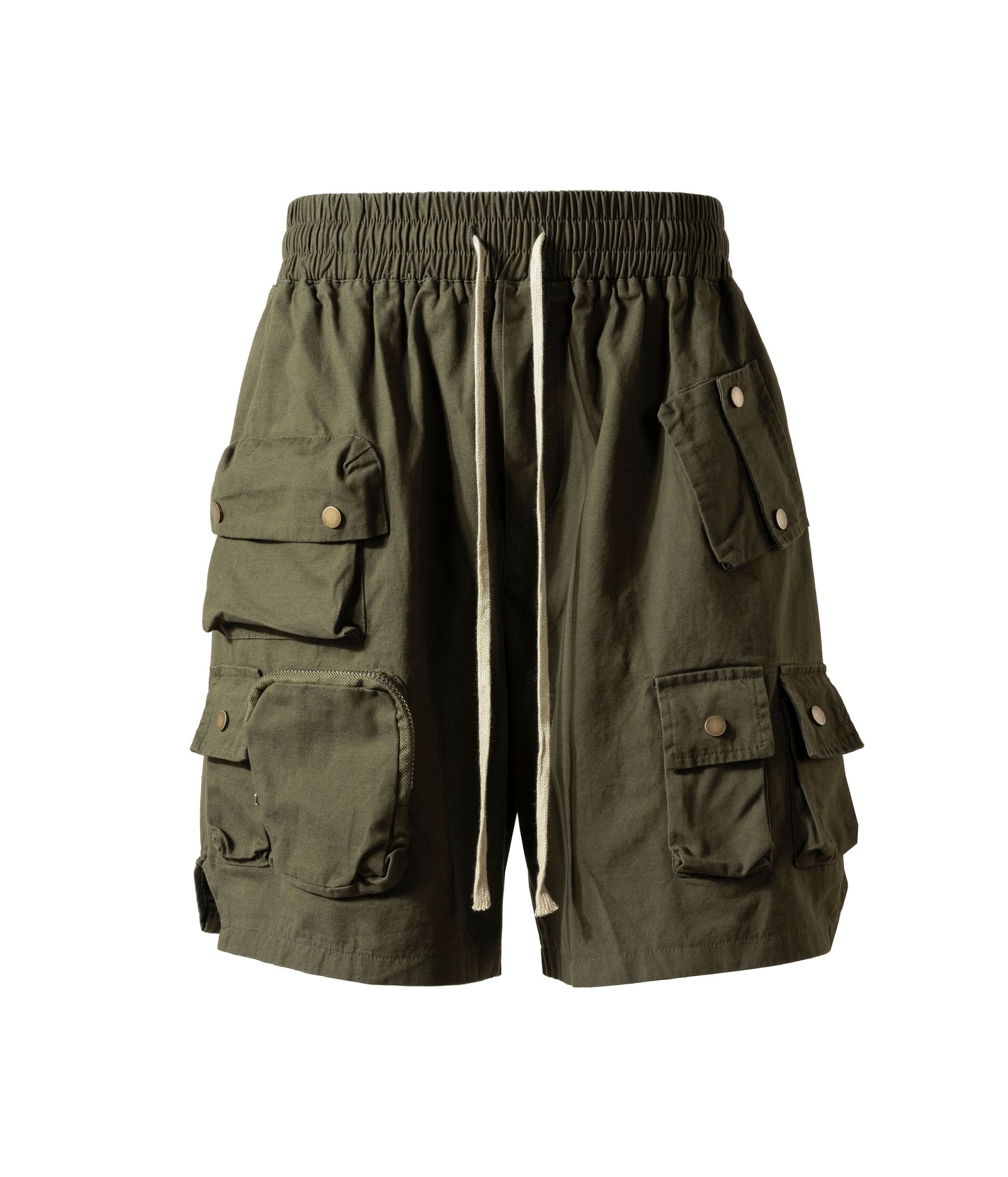 OLIVE MULTI CARGO SHORTS