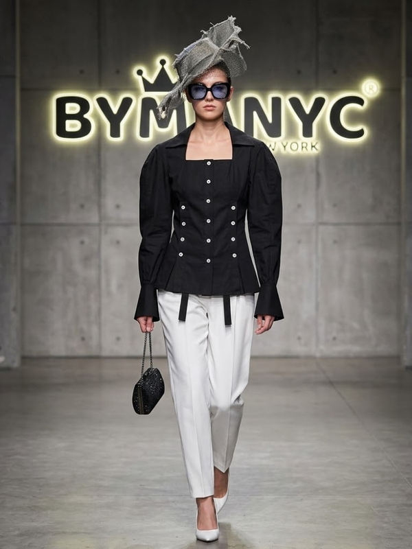 Women's Avant-Garde Corset Blouse BYMANYC ® New York CONTEMPORARY VIBRANT MODERN APPAREL - New Collection
