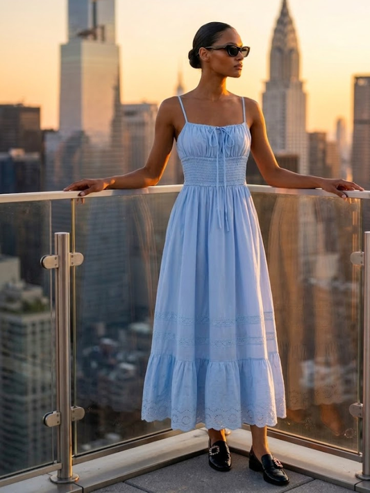 UPPER EAST SIDE Women's Sky Blue Dress Prêt-à-Porter BYMANYC ® NY